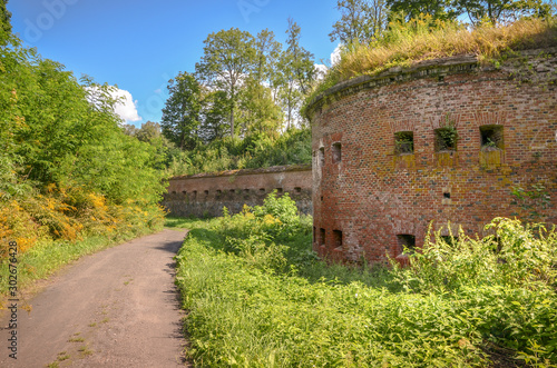Fototapeta Naklejka Na Ścianę i Meble -  Historic Prussian fortress Boyen in Giżycko, Masuria, Poland.