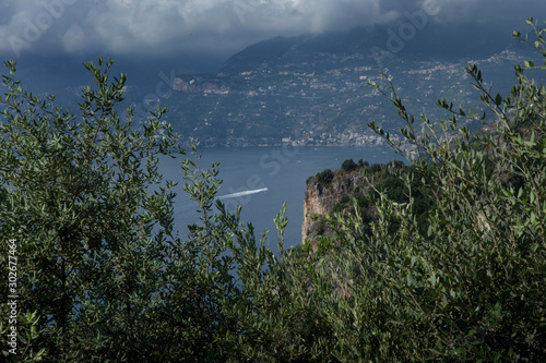 Amalfi coast Italy. Salerno region. Mediterranean. Mountains