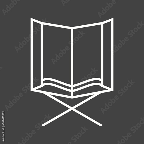 Beautiful Holy Quran Line Vector Icon