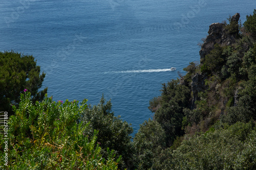 Amalfi coast Italy. Salerno region. Mediterranean