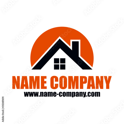 logo maison toiture