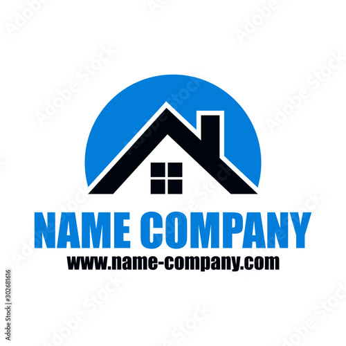 logo maison toiture