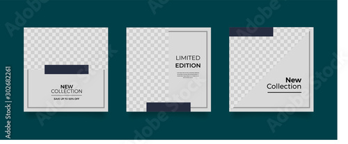 Unique Editable Social Media banner Template . Promotional web banner for social media. Elegant sale and discount promo. Fashion and lifestyle blog templates, web banners