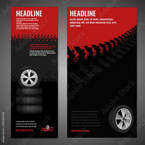 Grunge Tire Poster Set