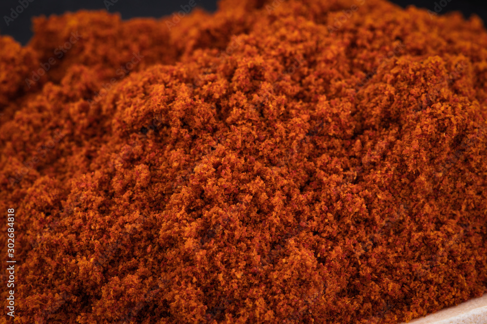 background texture Pile of Red Paprika. Ground spice background texture Pile of Red Paprika. Ground spice