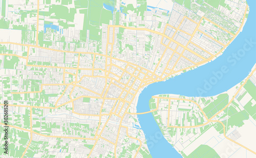 Printable street map of Paramaribo  Suriname