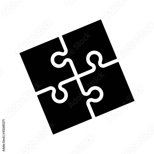 Fotografie Puzzle compatible icon in flat style