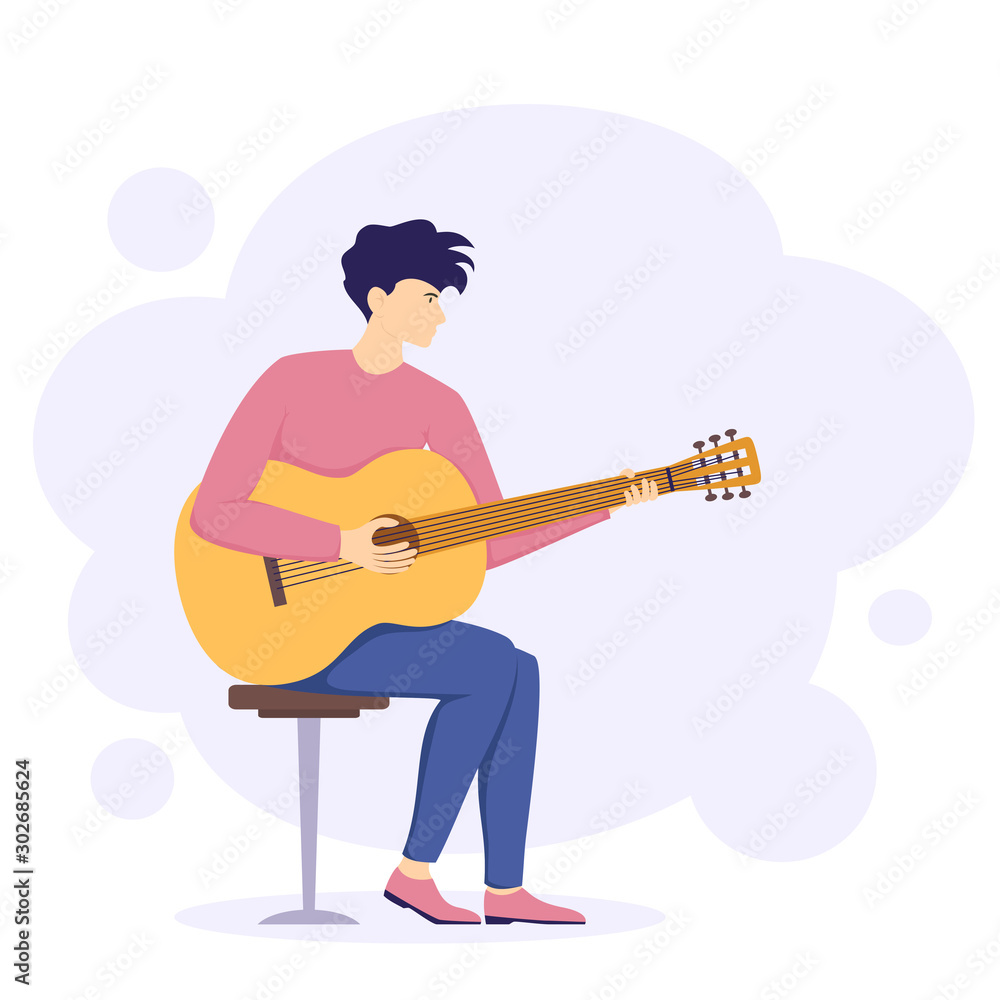 Man Playing the Guitar Man Playing the Guitar