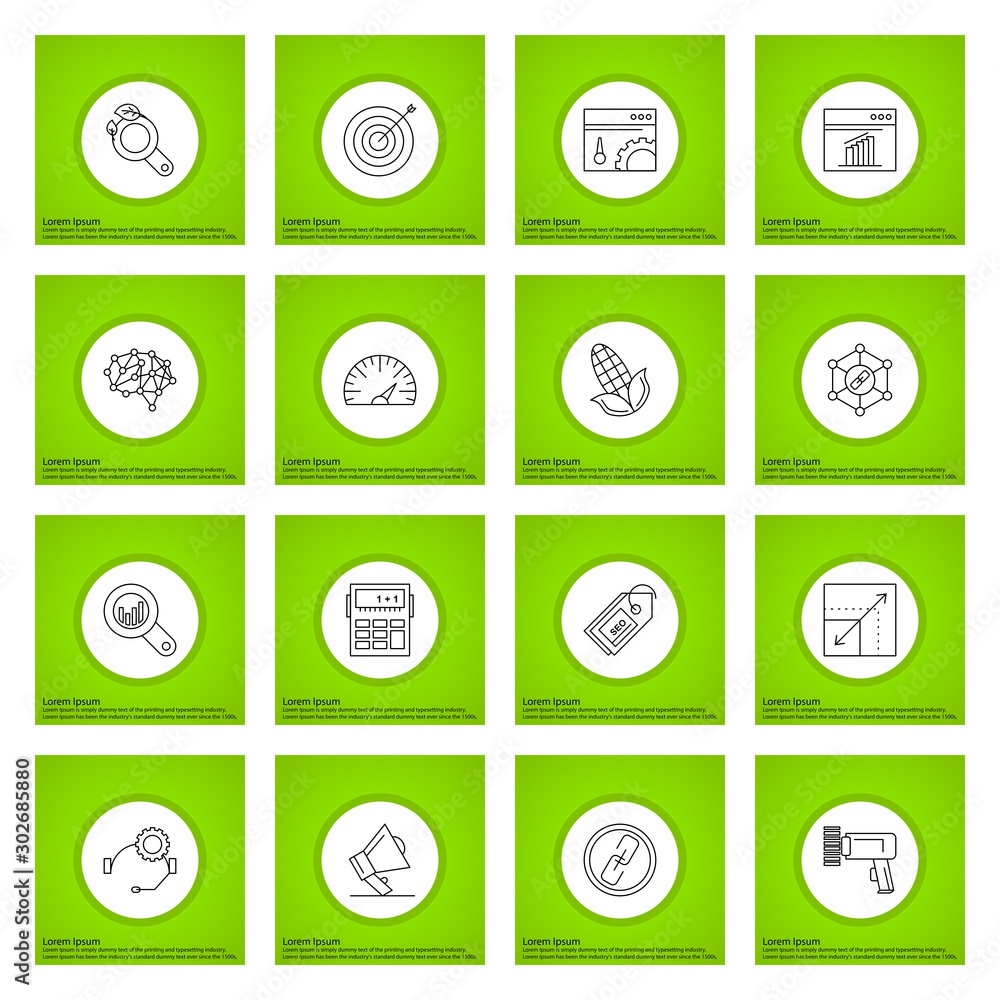 Set Of Universal 16 Icons Set Of Universal 16 Icons