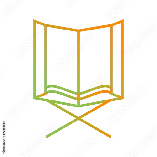 Beautiful Holy Quran Line Vector Icon