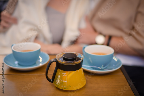 tea party of a couple in love