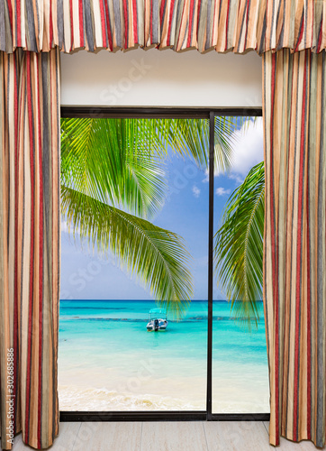 open window to the sea