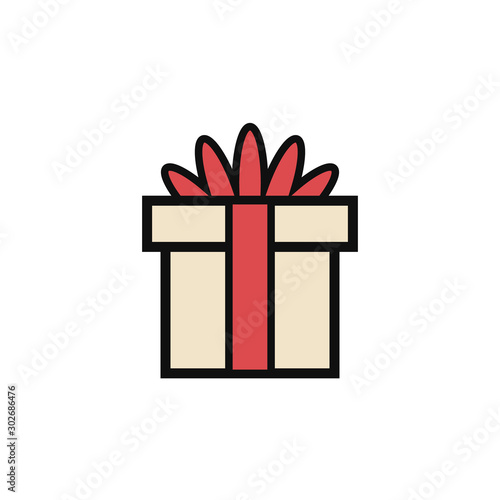 Gift box icon, Present icon
