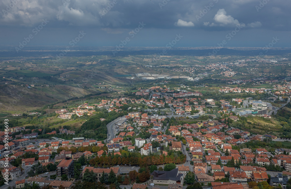 San Marino. Panoramic view