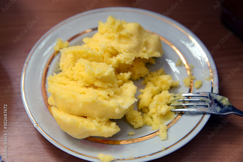 potato puree, mashed potato . Fresh homemade creamy mashed potato in plate . potato puree, mashed potato . Fresh homemade creamy mashed potato in plate .