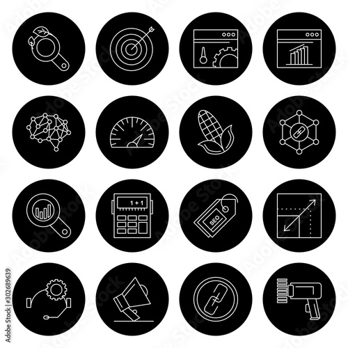 Set Of Universal 16 Icons