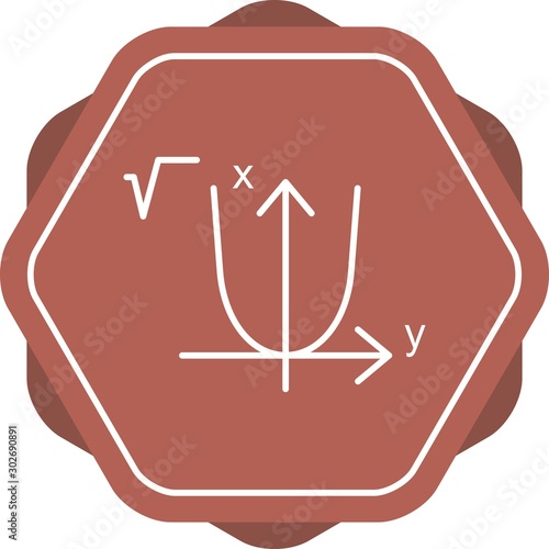 Beautiful algebra Line Vector Icon