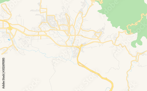 Printable street map of Guatire, Venezuela photo