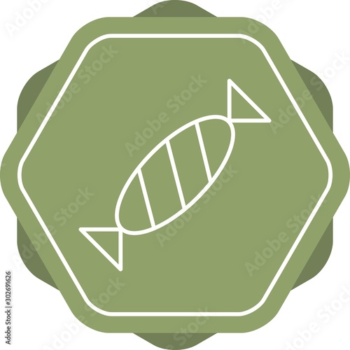 Beautiful Toffee Line Vector Icon