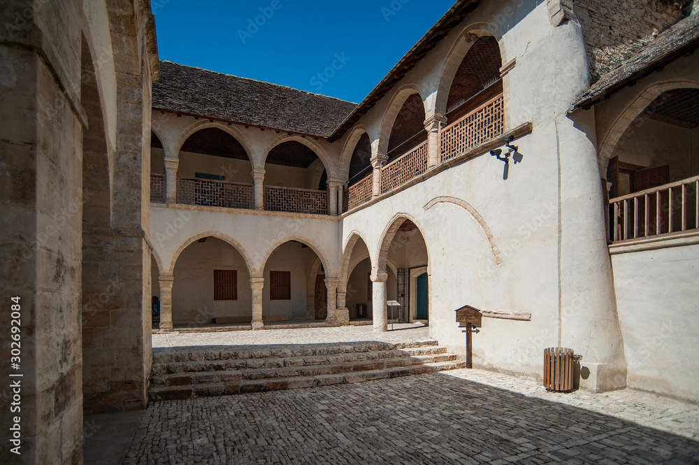 The monastery in Omodos arose in the first centuries of the Christian era. Here is kept a particle of the Cross-of the Lord. The modern architectural ensemble has been preserved since the 17th century