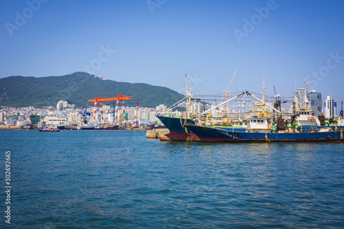 Busan seaport.