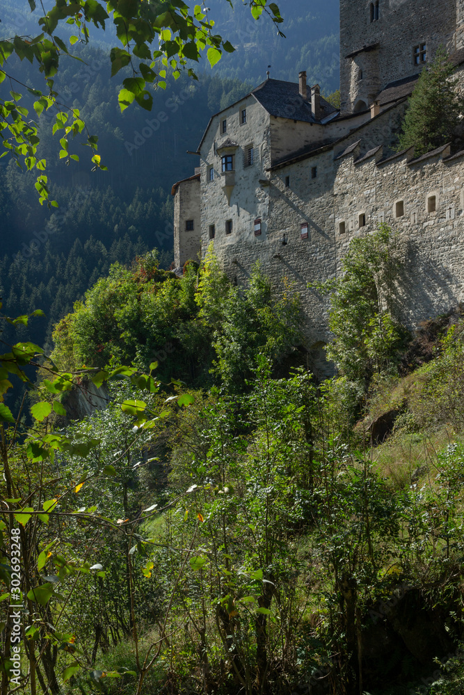 Torrente Aurino Italy. South Tirol. Campo Tures. Taufers Castle