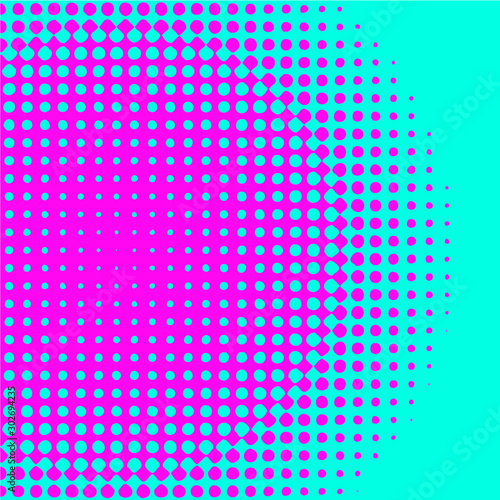 Polka dot pop art halftone pattern