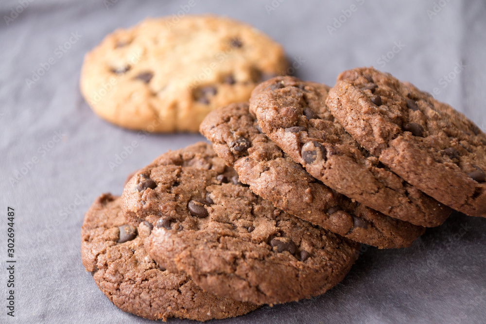 Les biscuits secs en chocolat Les biscuits secs en chocolat