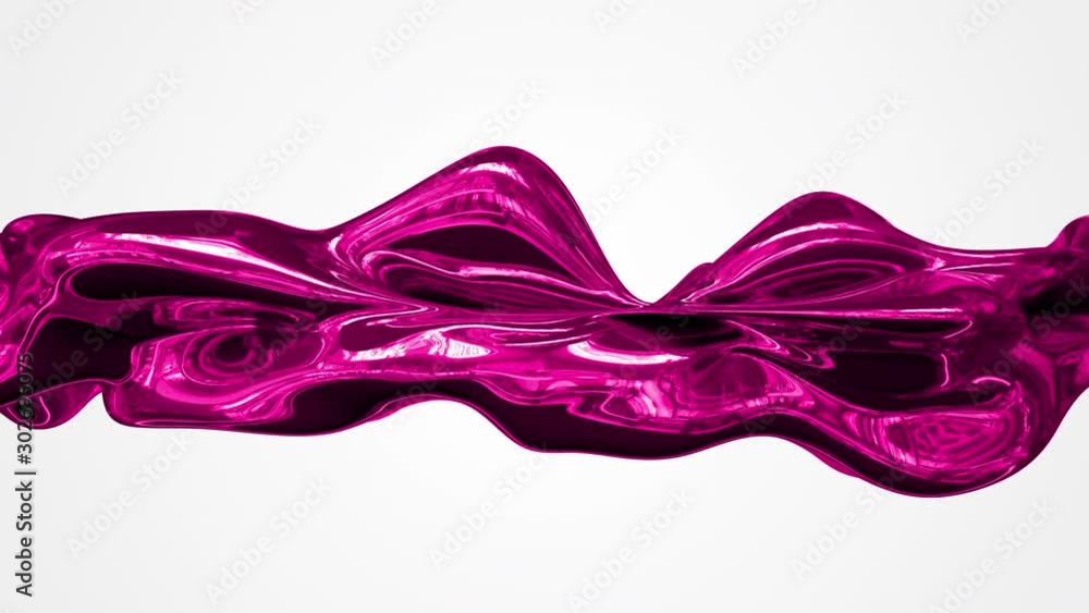 Abstract 3d waves form liquid oil animation. Creative color reflection. Seamless loop footage. Green screen. Abstract 3d waves form liquid oil animation. Creative color reflection. Seamless loop footage. Green screen.