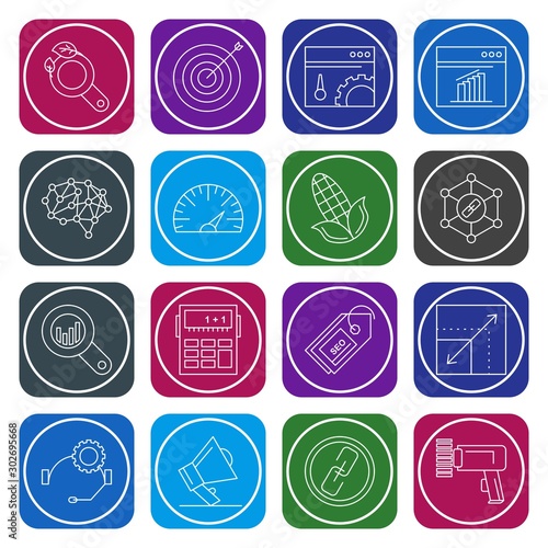Set Of Universal 16 Icons