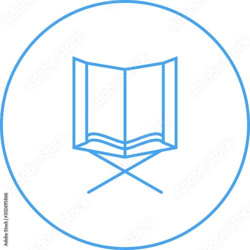 Beautiful Holy Quran Line Vector Icon