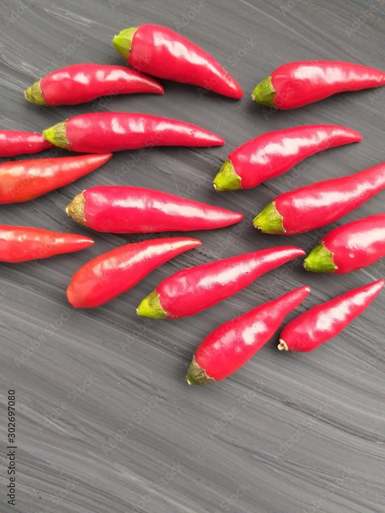 Spice red pepper chili, natural background, food