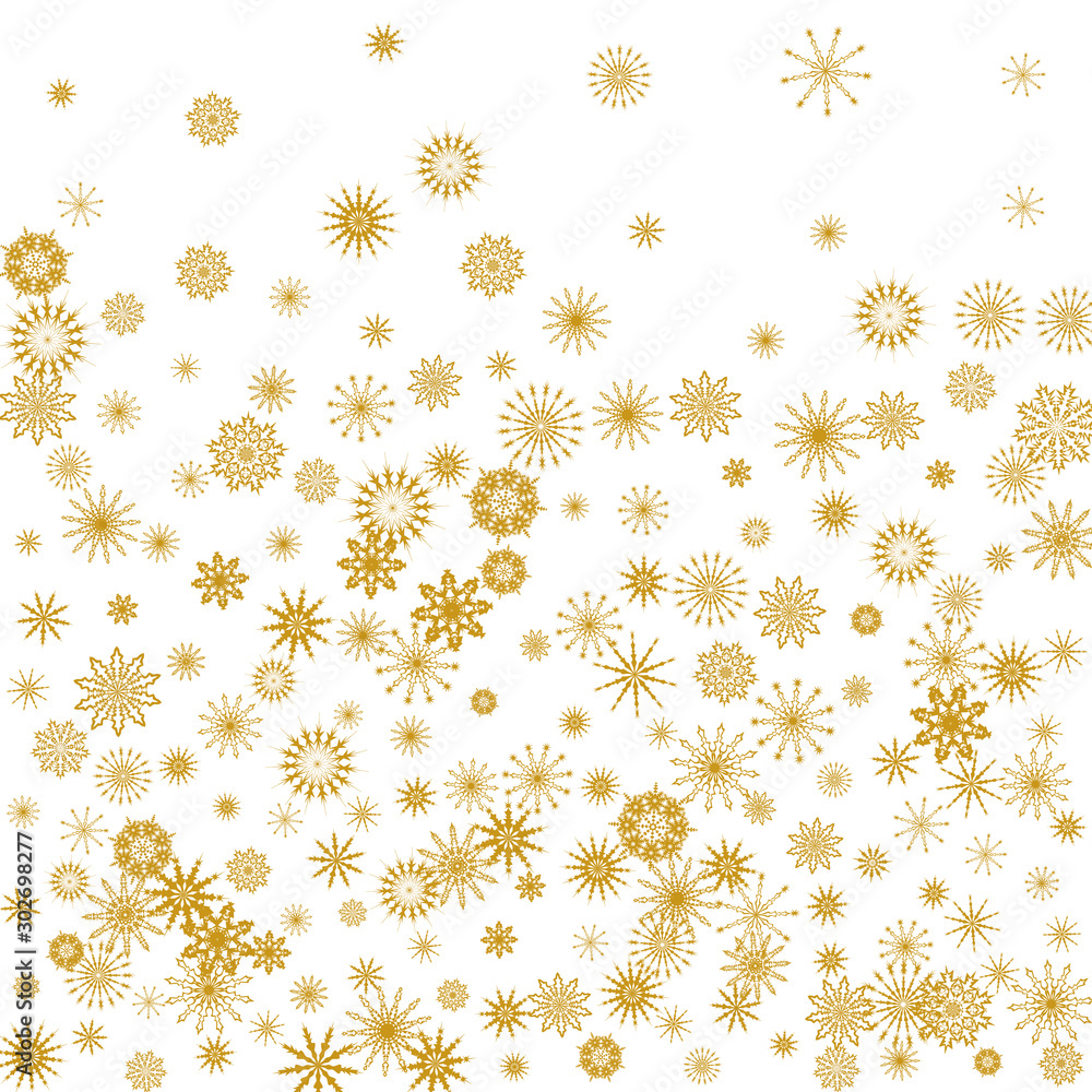 New Year background vector with falling snowflakes New Year background vector with falling snowflakes