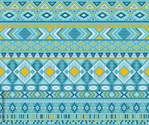 American indian pattern tribal ethnic motifs geometric vector background.