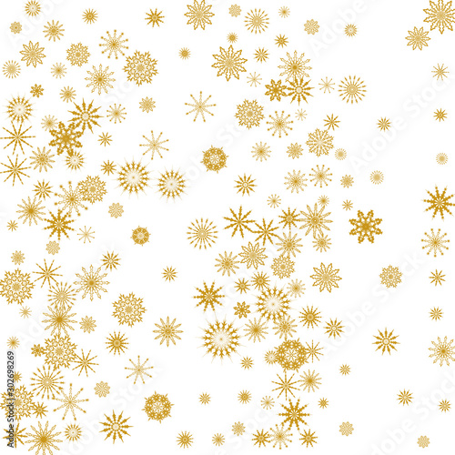 Wallpaper Mural New Year background vector with falling snowflakes Torontodigital.ca