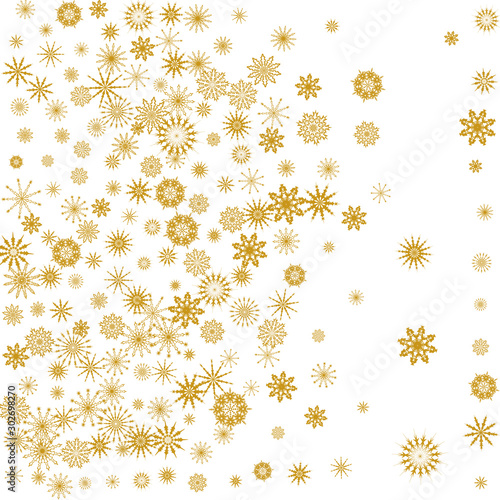 Wallpaper Mural New Year background vector with falling snowflakes Torontodigital.ca