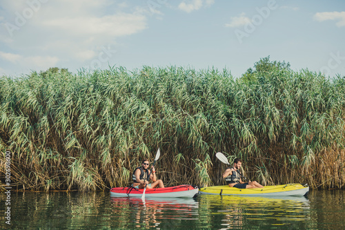 Wallpaper Mural Two Men Kayaking Torontodigital.ca