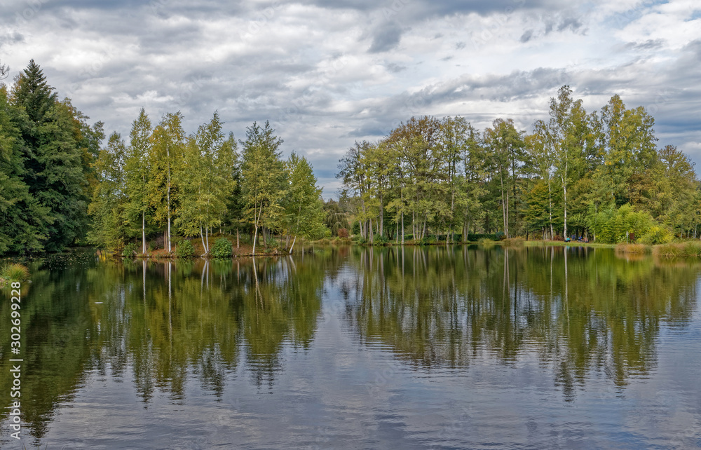 étang de Haute-Saône en automne