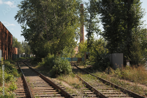 two railway lines in the industrial zone. 