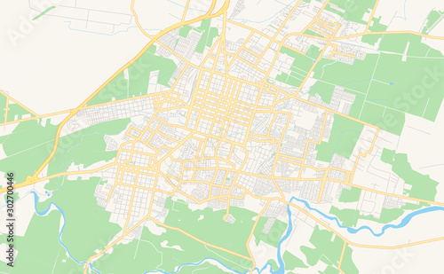 Printable street map of Chillan  Chile