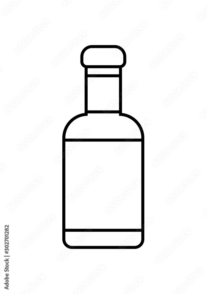 hot sauce bottle in white background hot sauce bottle in white background