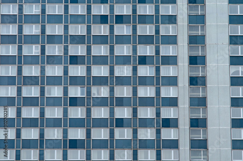 Patterns in soviet modernism architecture , Ulyanovsk. Windows.