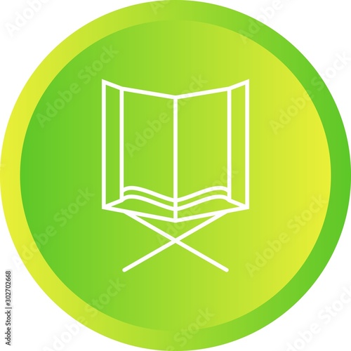 Beautiful Holy Quran Line Vector Icon