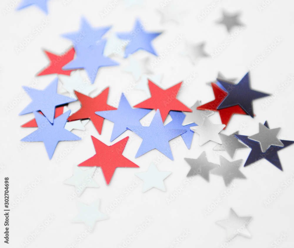 Obraz premium red white and blue stars