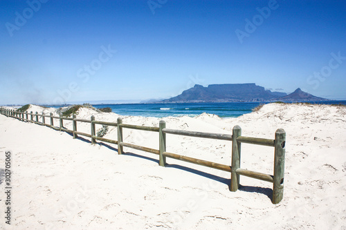 Wooden Fence on a beach
