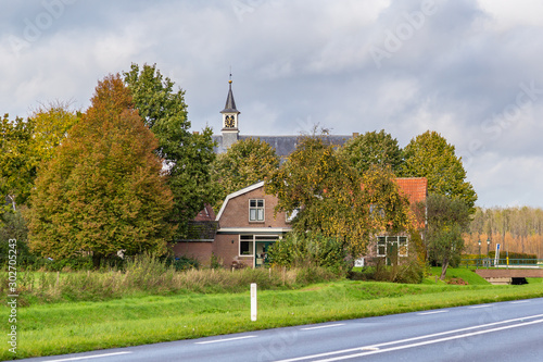 Little village Windeshiem near Zwolle, Overijssel in the Netherlands