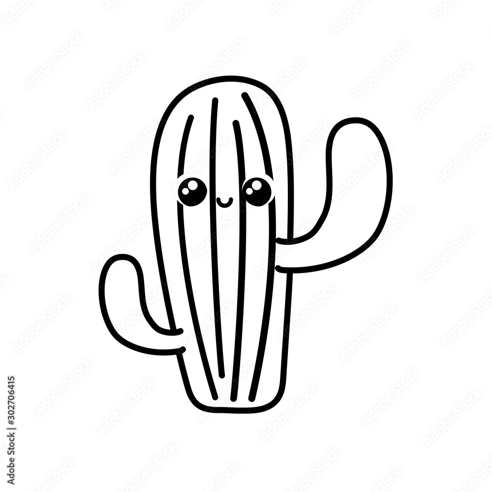 cute cactus in white background cute cactus in white background