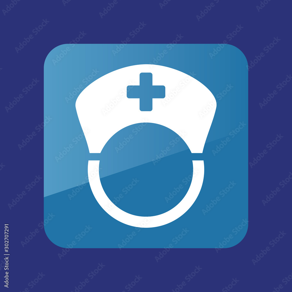 Nurse flat icon. Medical vector Nurse flat icon. Medical vector