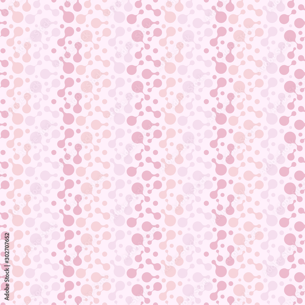 Abstract repeating drops. Vector spotty seamless pattern.