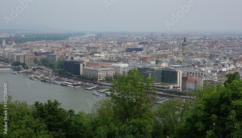 Cityscape in Budapest. View from above. 